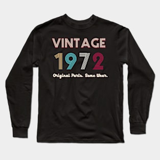 Vintage 1972 Original Parts. Some Ware Long Sleeve T-Shirt